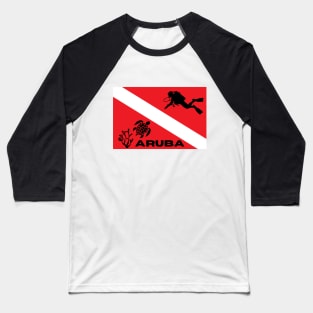 Aruba Diving Baseball T-Shirt